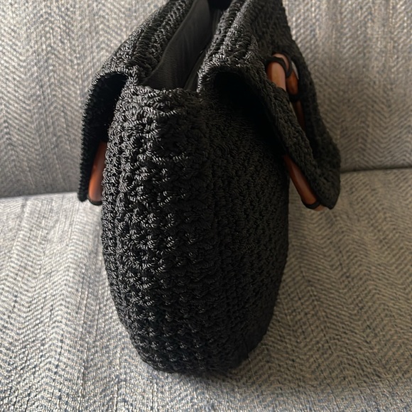 The Sak Crochet Wooden Ring Handle Women's Handbag - Picture 7 of 16